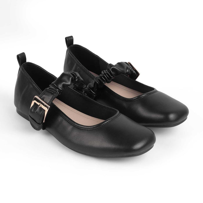Ballet Black Women's Ballerinas With A Wrinkled Belt Tresmode