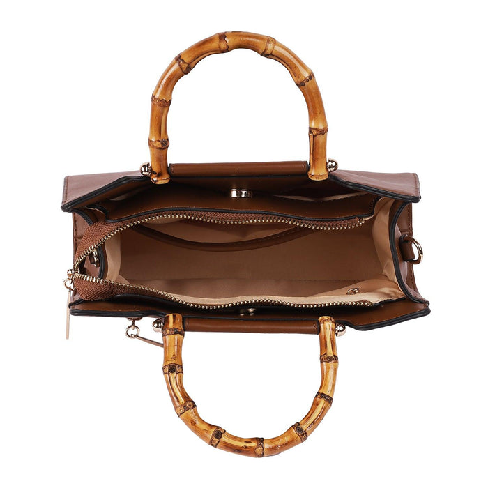 Tresmode Brown Women's Handbag With Detachable Straps
