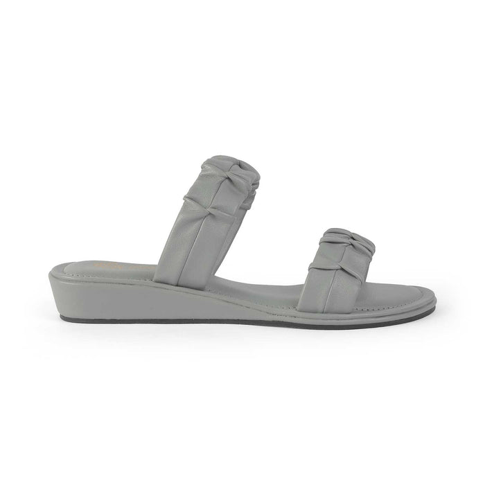 Tresmode Belo Grey Women's Casual Small Wedge Sandals