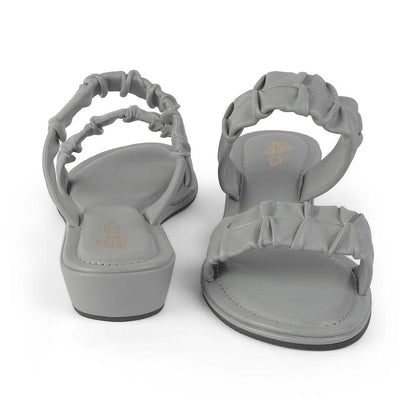 Tresmode Belo Grey Women's Casual Small Wedge Sandals