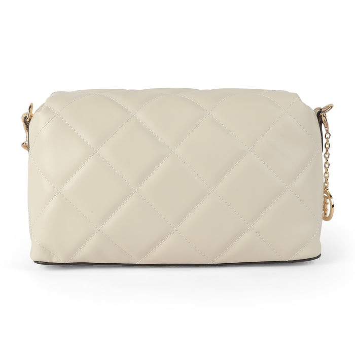 Women's Metallic Buckle Closure Sling Bag Tresmode