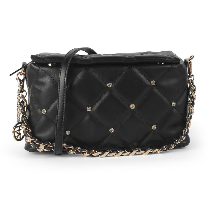 Women's Black Sling Bag Tresmode