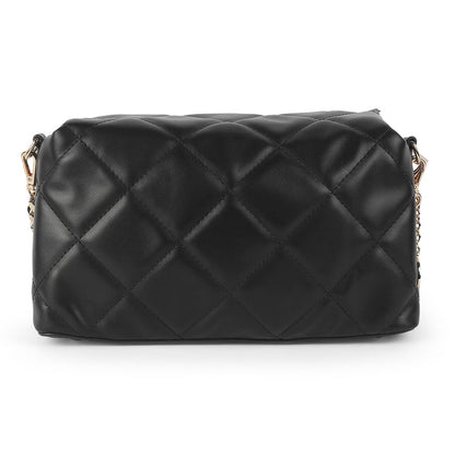 Women's Metallic Buckle Closure Sling Bag Tresmode