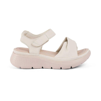 Burze White Women's Wedge Sandals Tresmode