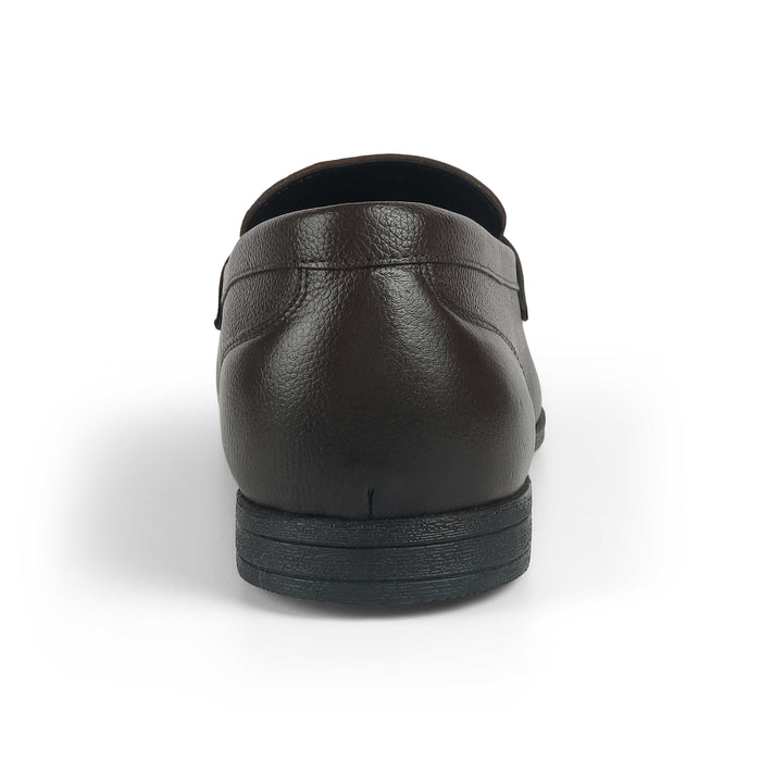 Men's Brown Leather Loafers Tresmode