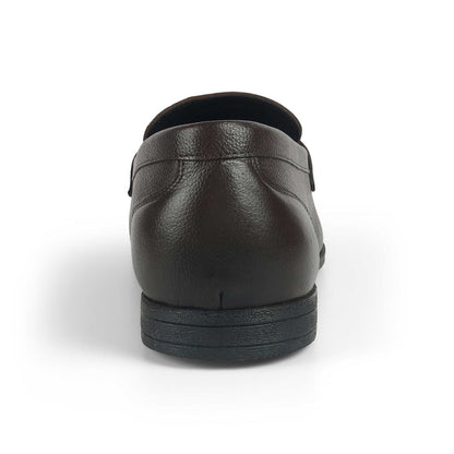 Men's Brown Leather Loafers Tresmode