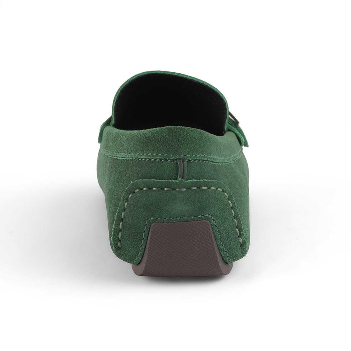 Campin Green Men's Square Shape Loafers Tresmode