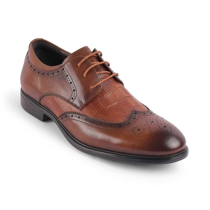 Cent Brown Men's Genuine Leather Lace Ups Tresmode