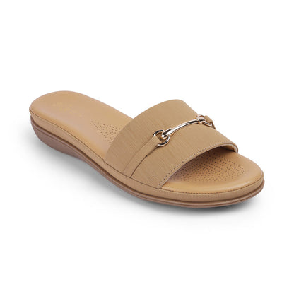 Women's Beige Flats Tresmode