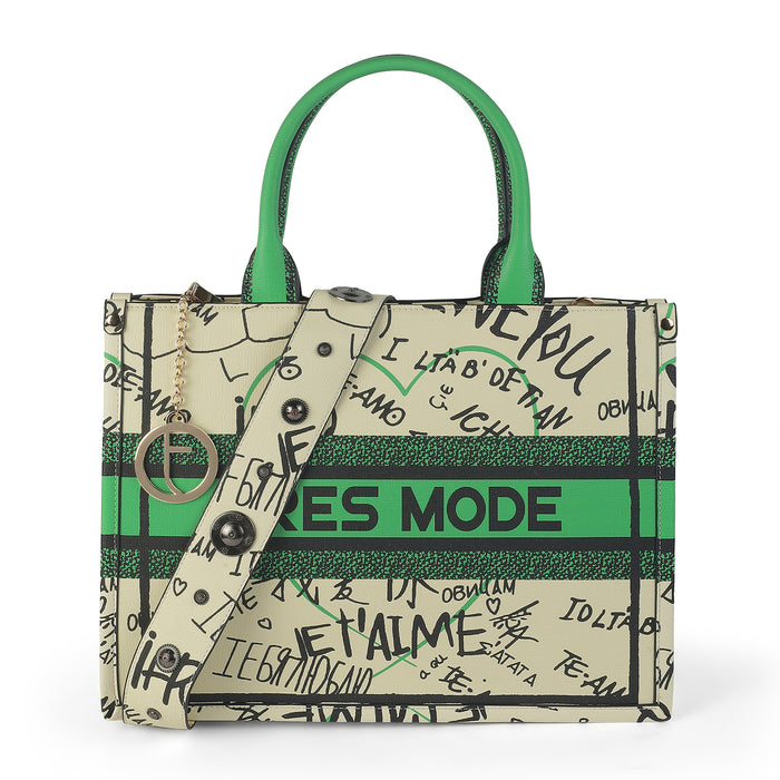 Women's Green Handbag Tresmode