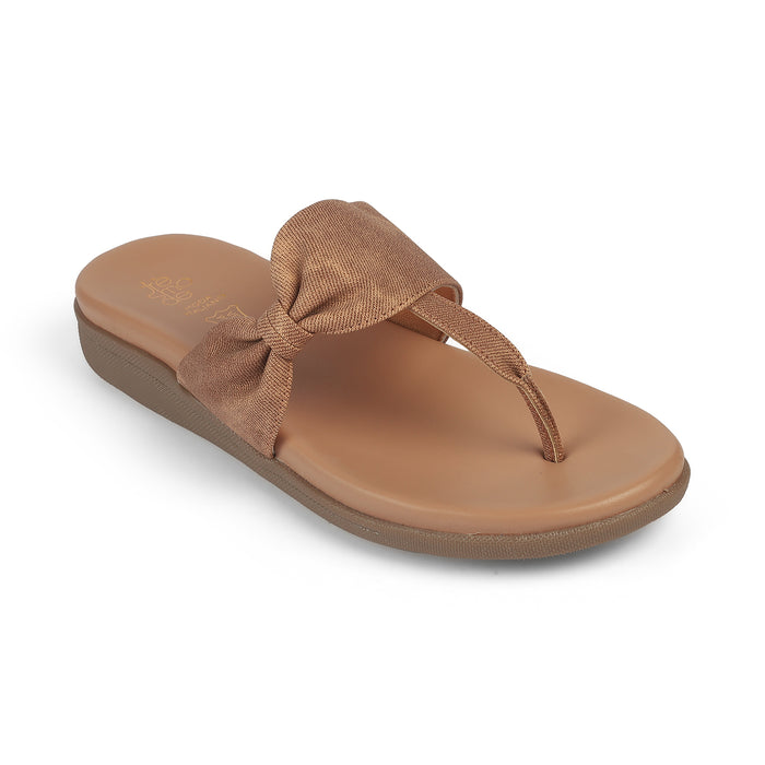Women's Beige Platform Flats Tresmode