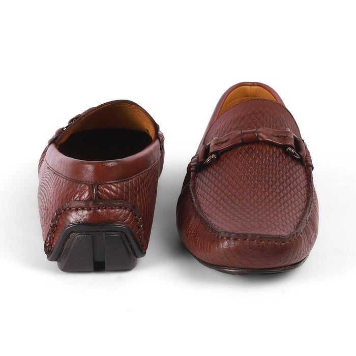 Cover Wine Men's Square Shape Leather Loafers Tresmode