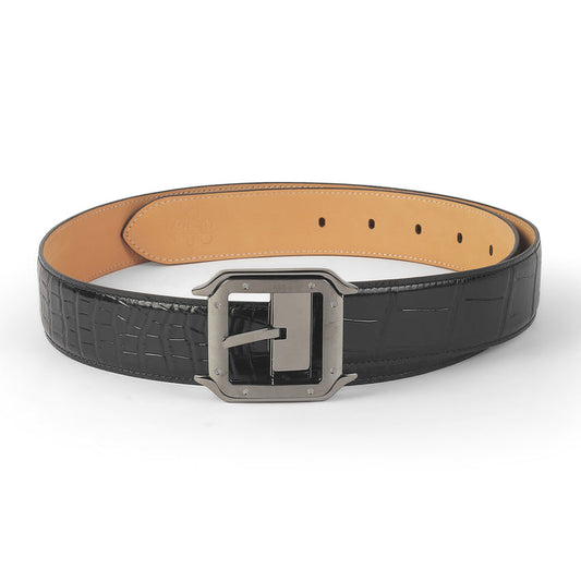 Tresmode Crux Black Men's Leather Belt
