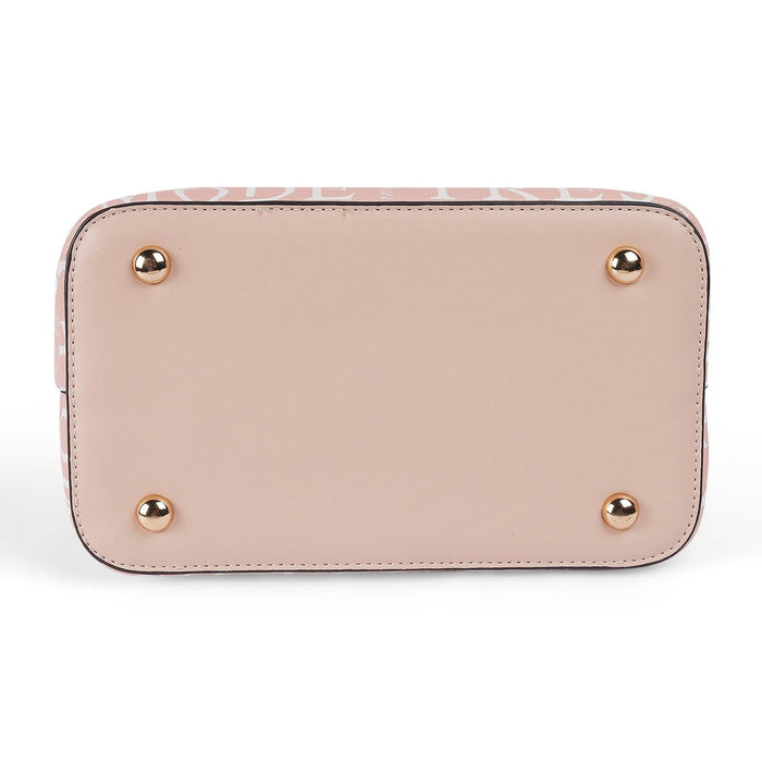 Tresmode Pink Women's Handbag With A Detachable Strap