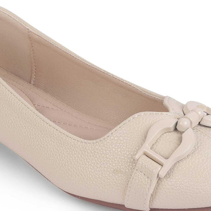 Fare White Dress Ballerinas For Women Tresmode
