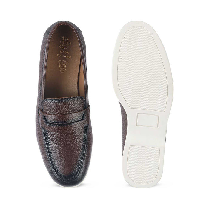 Men's Stylish Leather Driving Penny Loafers Tresmode