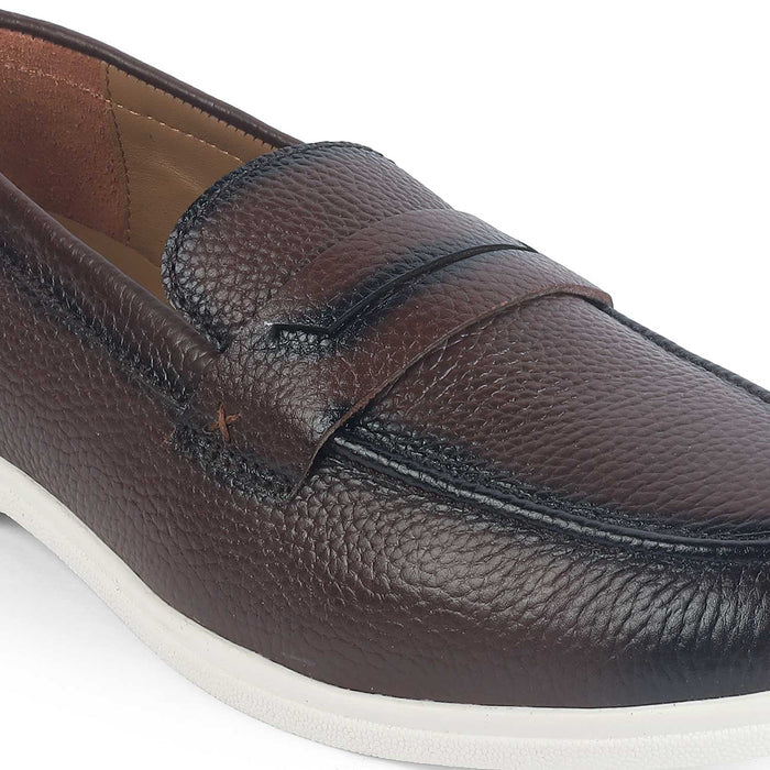 Men's Semi-casual Leather Driving Penny Loafers Tresmode