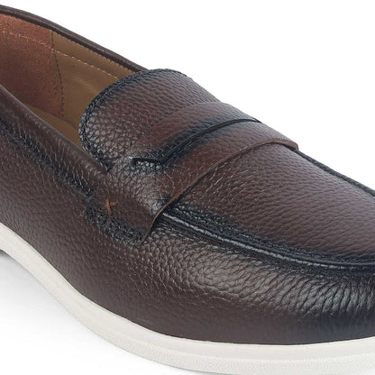 Men's Semi-casual Leather Driving Penny Loafers Tresmode