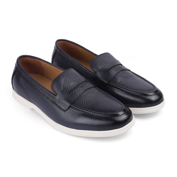 Men's Genuine Leather Driving Penny Loafers Tresmode