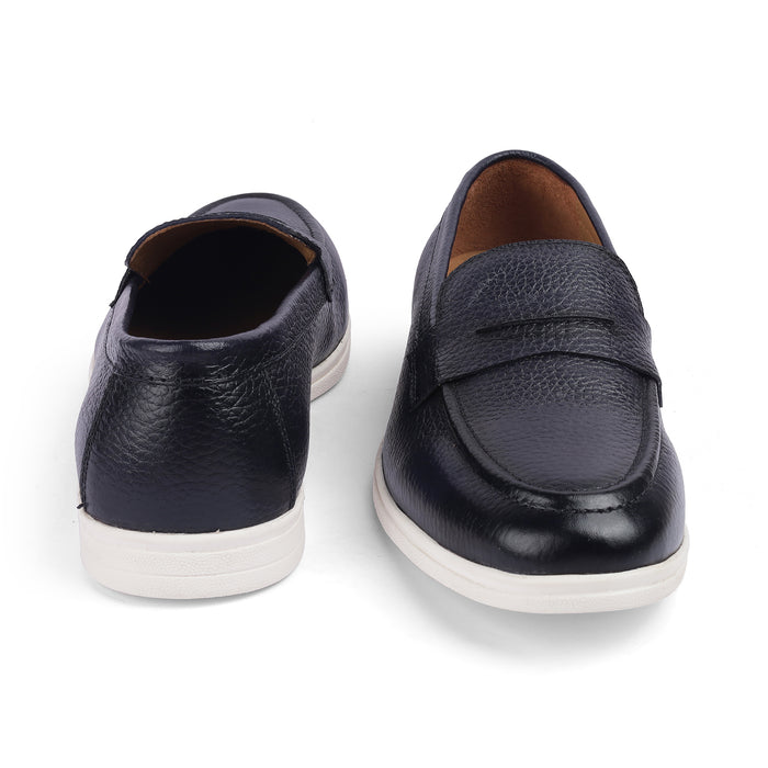 Men's Round Toe-shape Driving Penny Loafers Tresmode