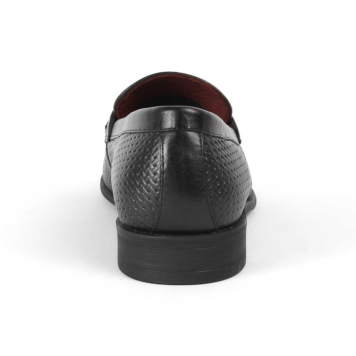 Fetch Black Men's TPR Sole Loafers Tresmode