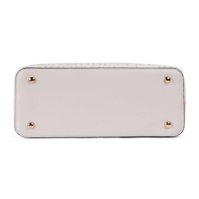 Tresmode White Women's Zip Closure Handbag