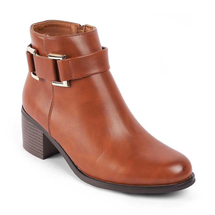 Geneve Camel Women's 2-inch Boots Tresmode