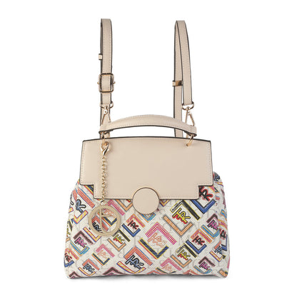 Women's Beige Backpack Tresmode
