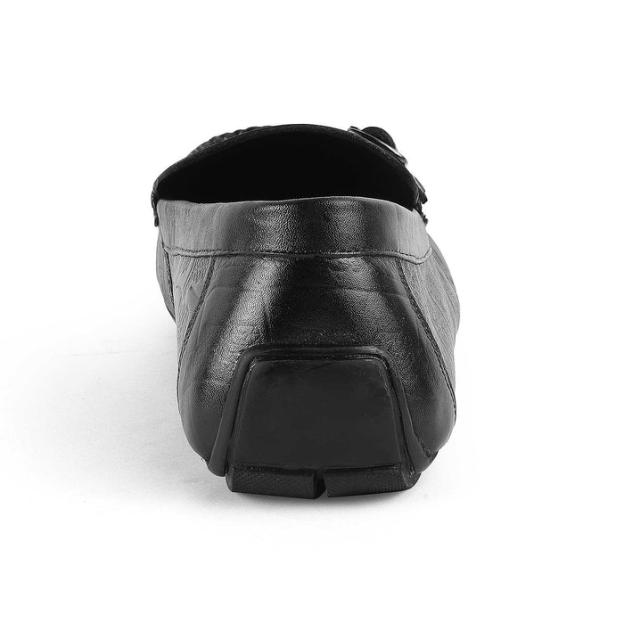 Gioia Black Men's Genuine Leather Double Monk Shoes Tresmode