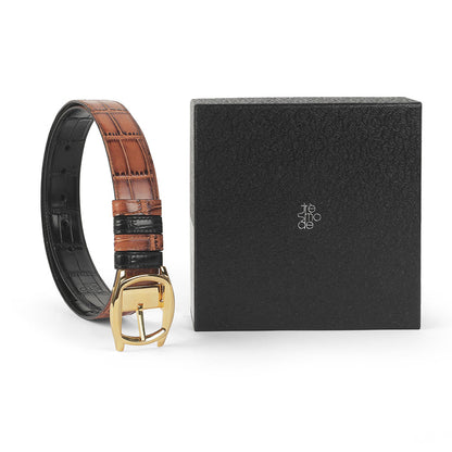 Tresmode Glam Tan Men's Leather Belt