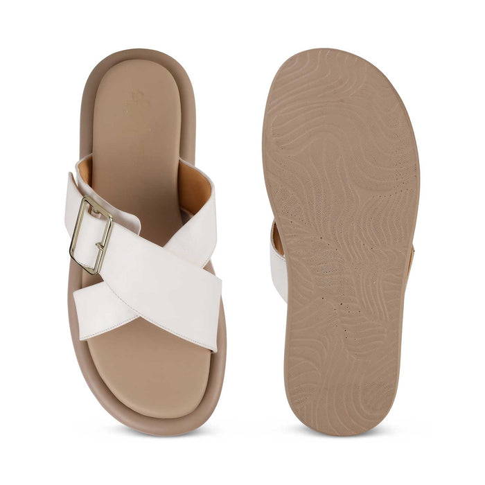 Tresmode Gogoro White Women's Casual Flats