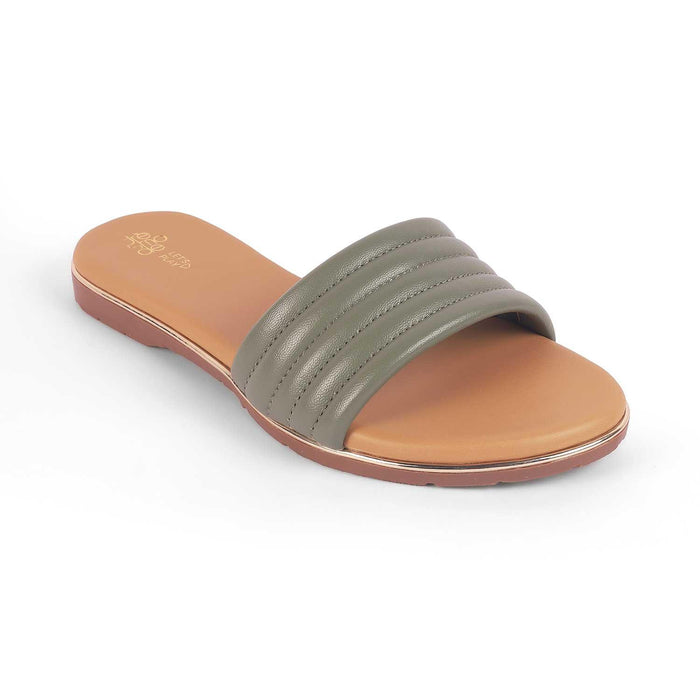 Hars Green Women's Vegan-Friendly Flats Tresmode