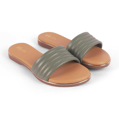 Hars Green Women's Round Shape Flats Tresmode