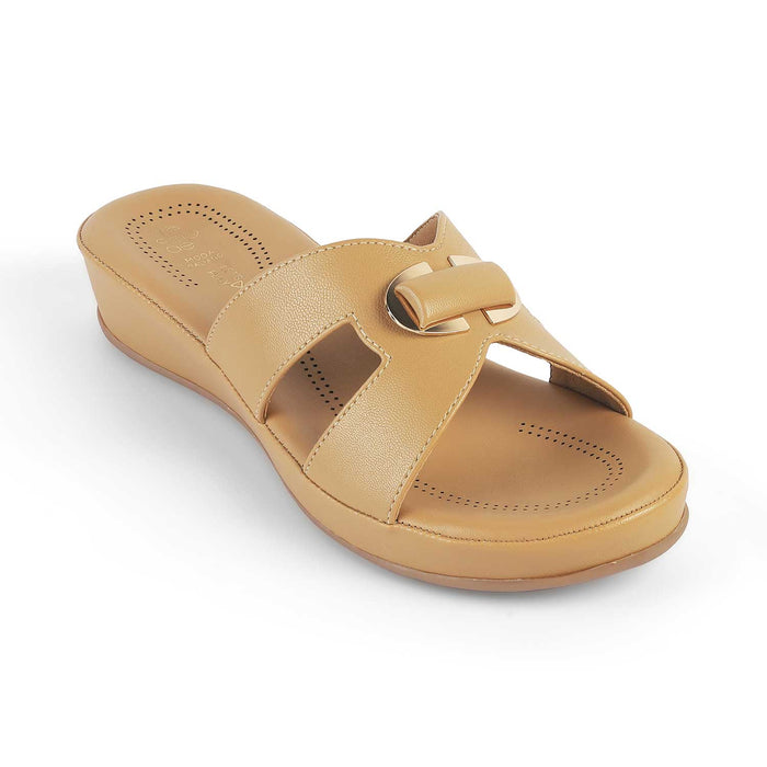 Tresmode Helsinki Beige Women's Casual Platform Wedges