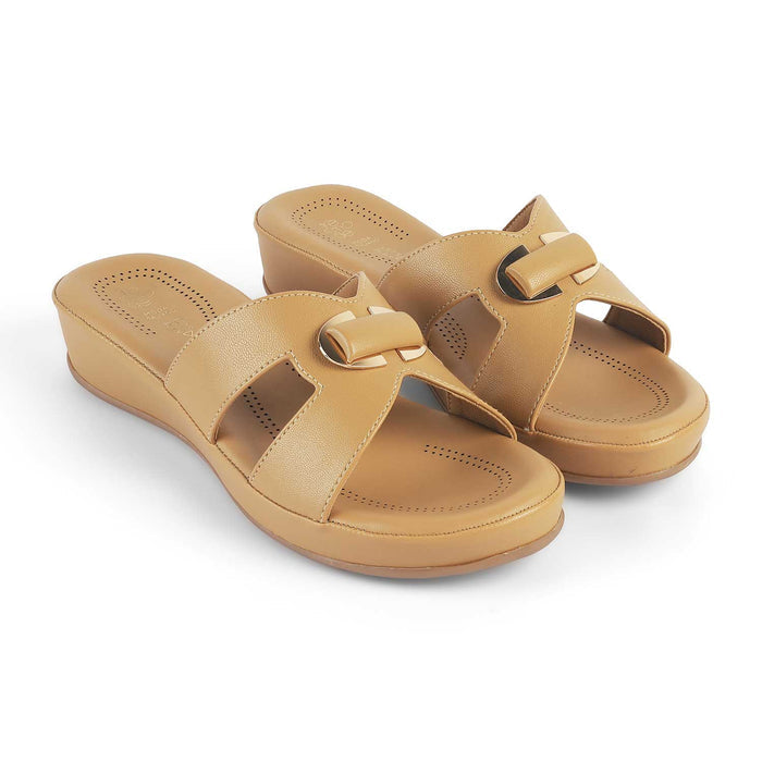 Tresmode Helsinki Beige Women's Casual Platform Wedges