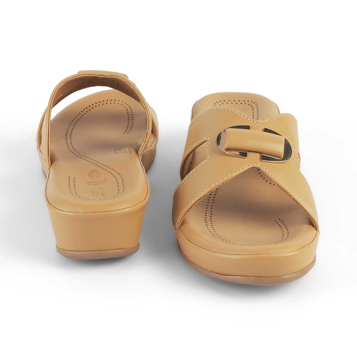 Tresmode Helsinki Beige Women's Casual Platform Wedges