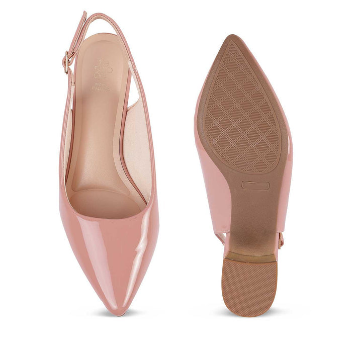 Jane Pink Women's Stylish Block Heel Pumps Tresmode