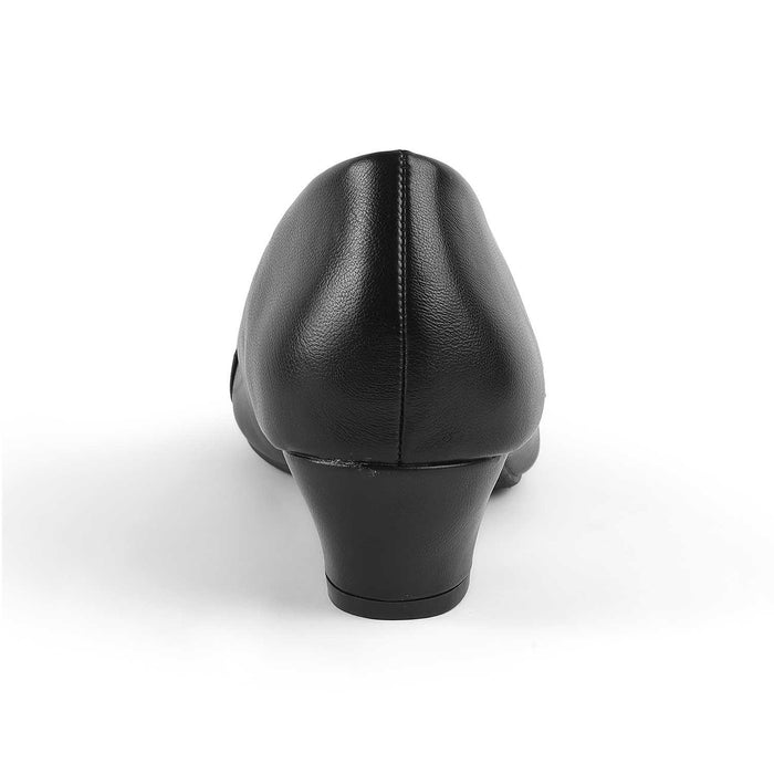 Jovin Black Women's Square Shape Pumps Tresmode