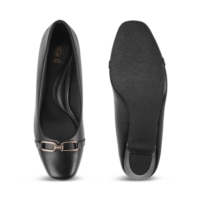 Jovin Black Women's Modern and Comfortable Pumps Tresmode