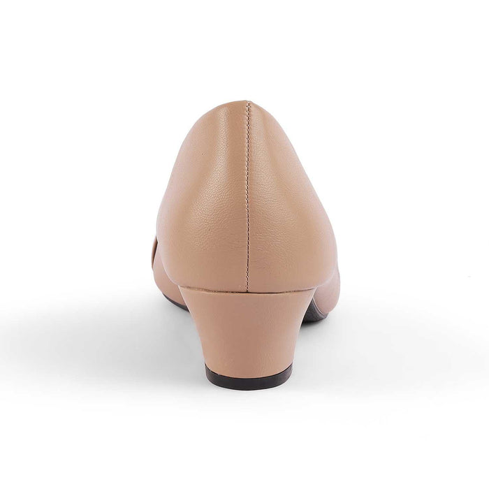 Jovin Khaki Women's Square Shape Pumps Tresmode