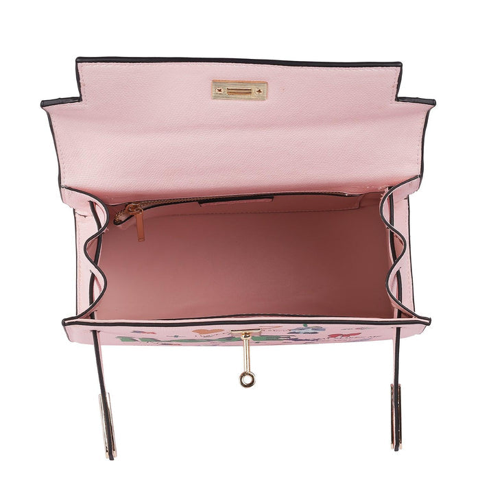 Tresmode Pink Women's Handbag With Two Compartments