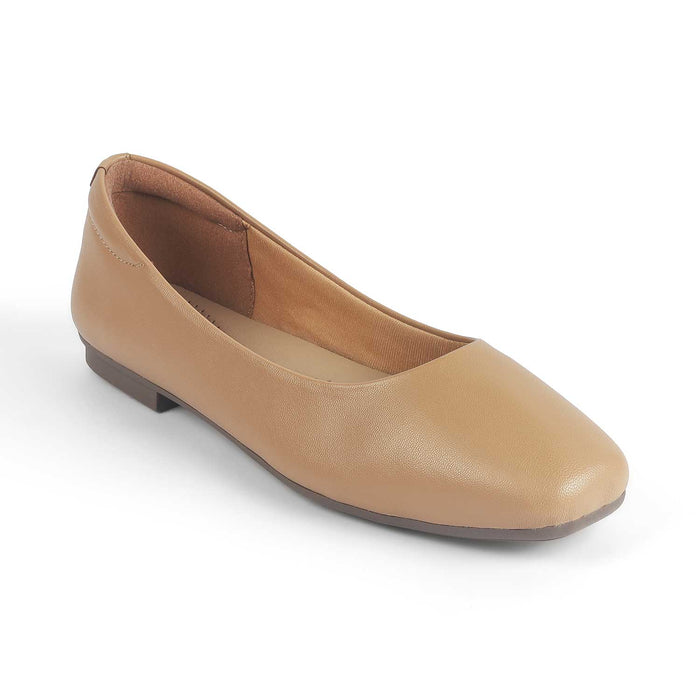 Women's Beige Ballerinas Tresmode