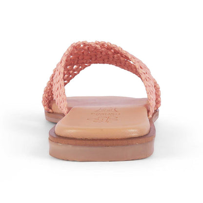 Lace Pink Women's TPR Sole Flats Tresmode