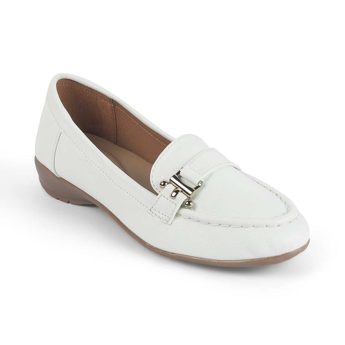 Women's White Loafers Tresmode