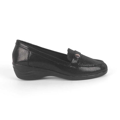 Marcoval Black Women's Wedge Loafers Tresmode