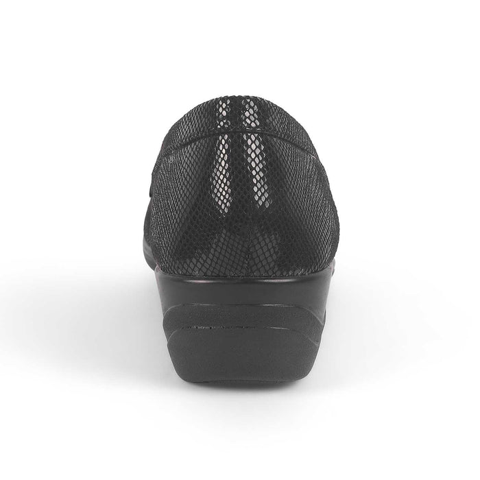 Marcoval Black Women's Vegan-Friendly Wedge Loafers Tresmode