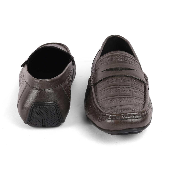 Miland Grey Men's Super Comfortable Penny Driving Loafers Tresmode