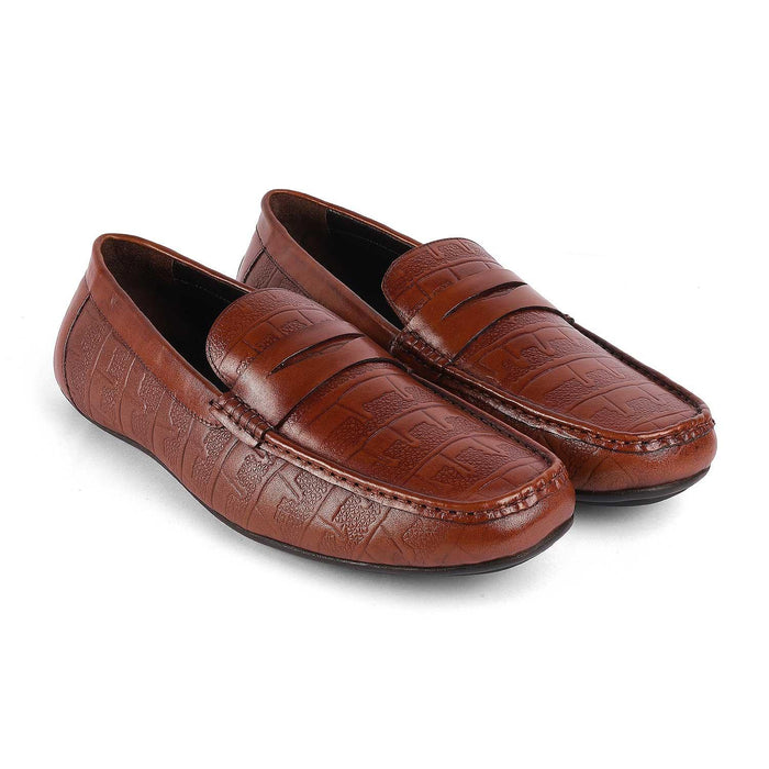 Miland Tan Men's Genuine Leather Loafers Tresmode