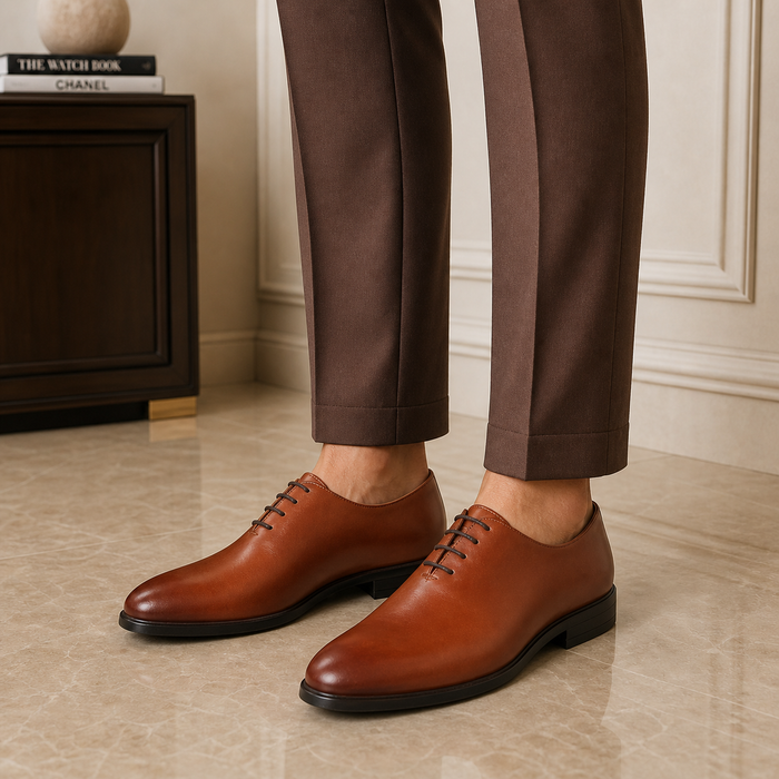 Tresmode Monford Tan Men's Oxford Lace Ups