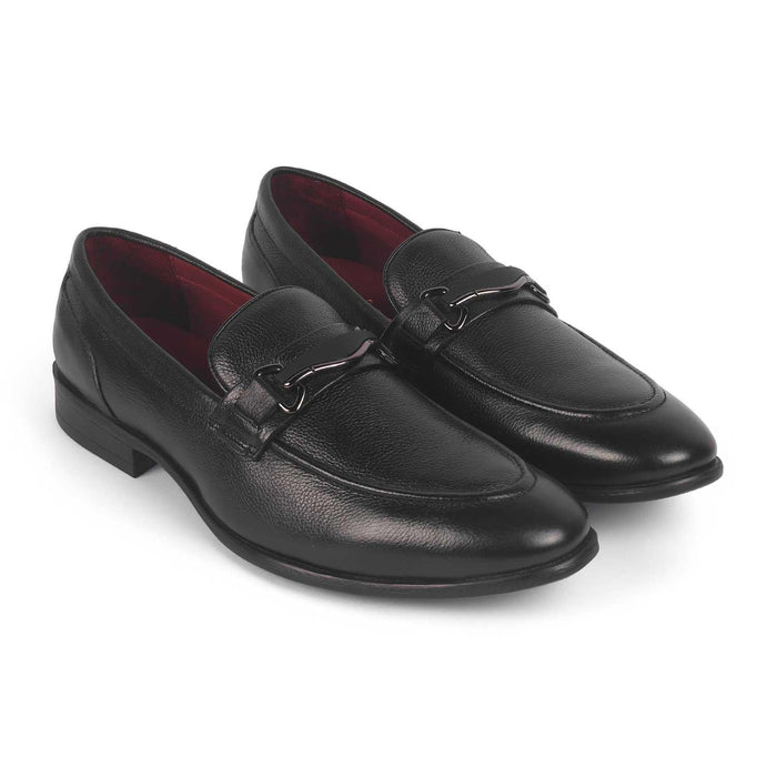 Morko Black Men's Timeless Leather Loafers Tresmode